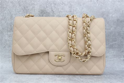 chanel jumbo beige|chanel beige flap bag.